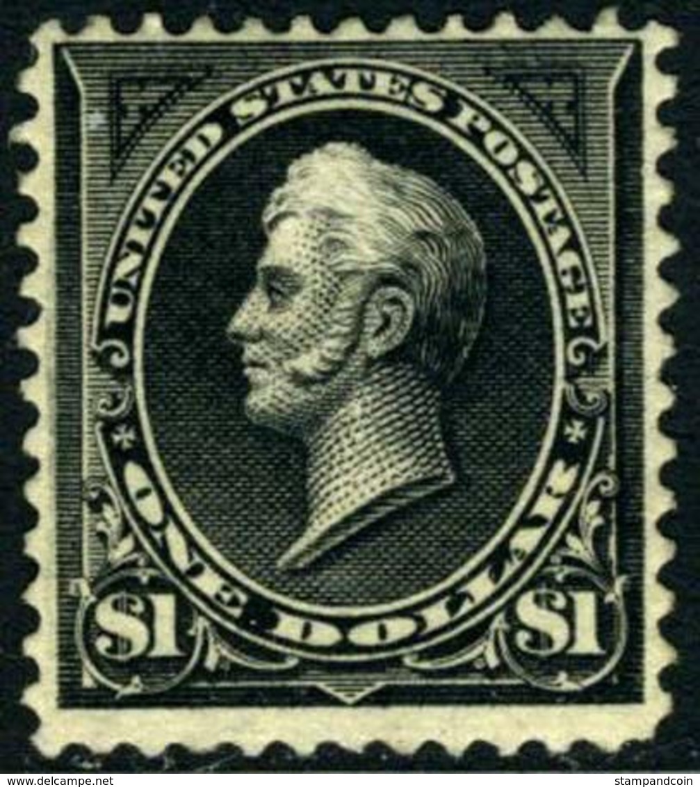 US #276 MINT Lightly Hinged O.g.  Perry (Type I) From 1895 (EXPERTIZED) - Unused Stamps