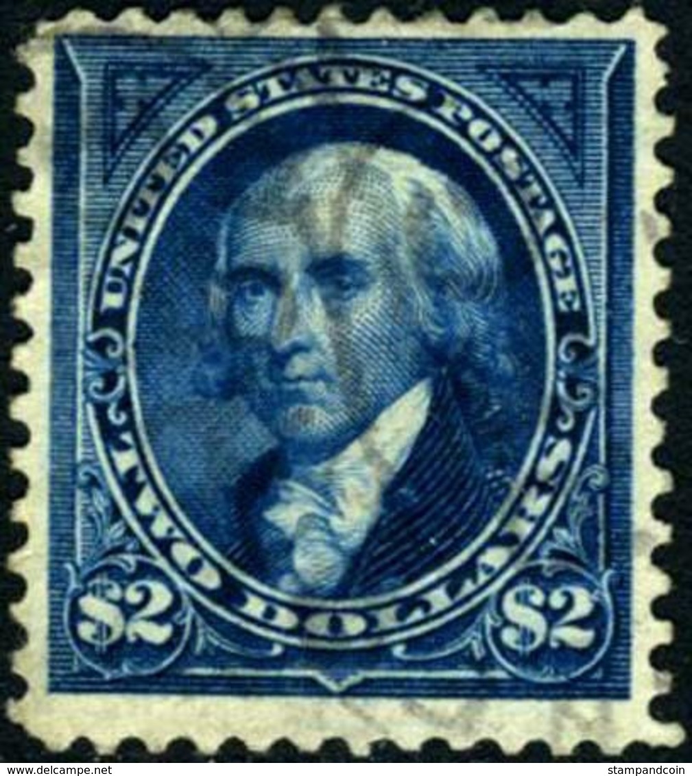 US #277 VF/XF Used $2 Madison Of 1895 - Used Stamps