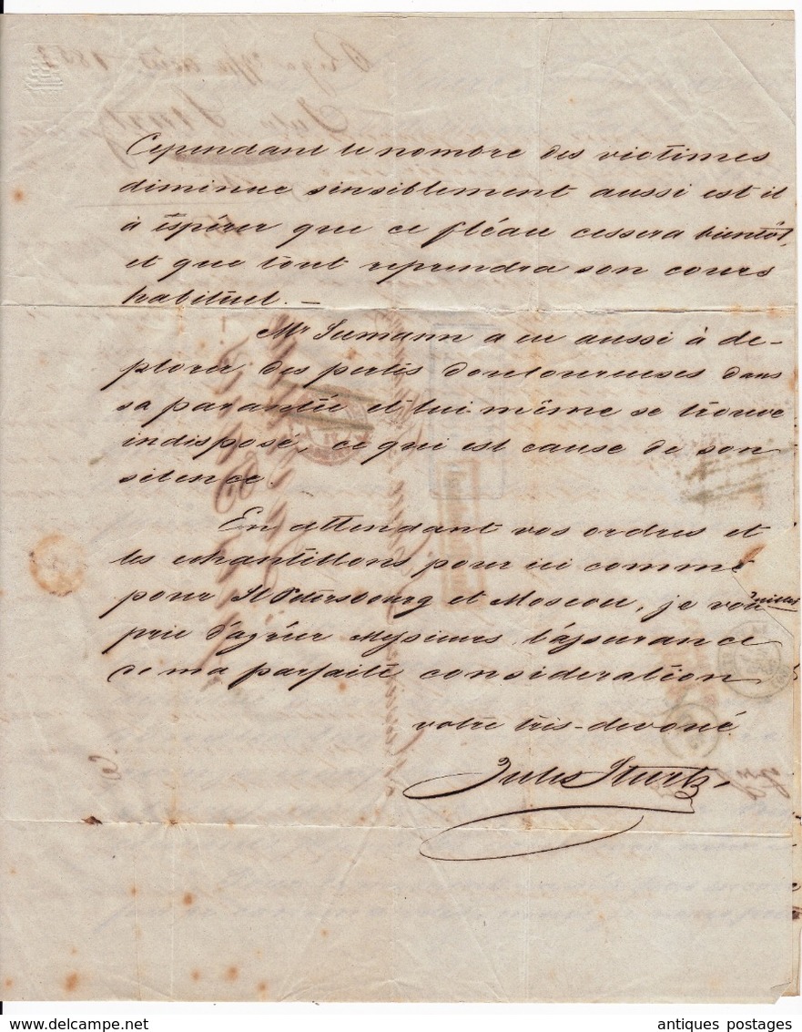 Riga 1853 Lettonie Julius Sturtz AUS RUSSLAND PRUSSE 3 VALENCIENNES 3 Papier Peint Latvija Латвия La Villette