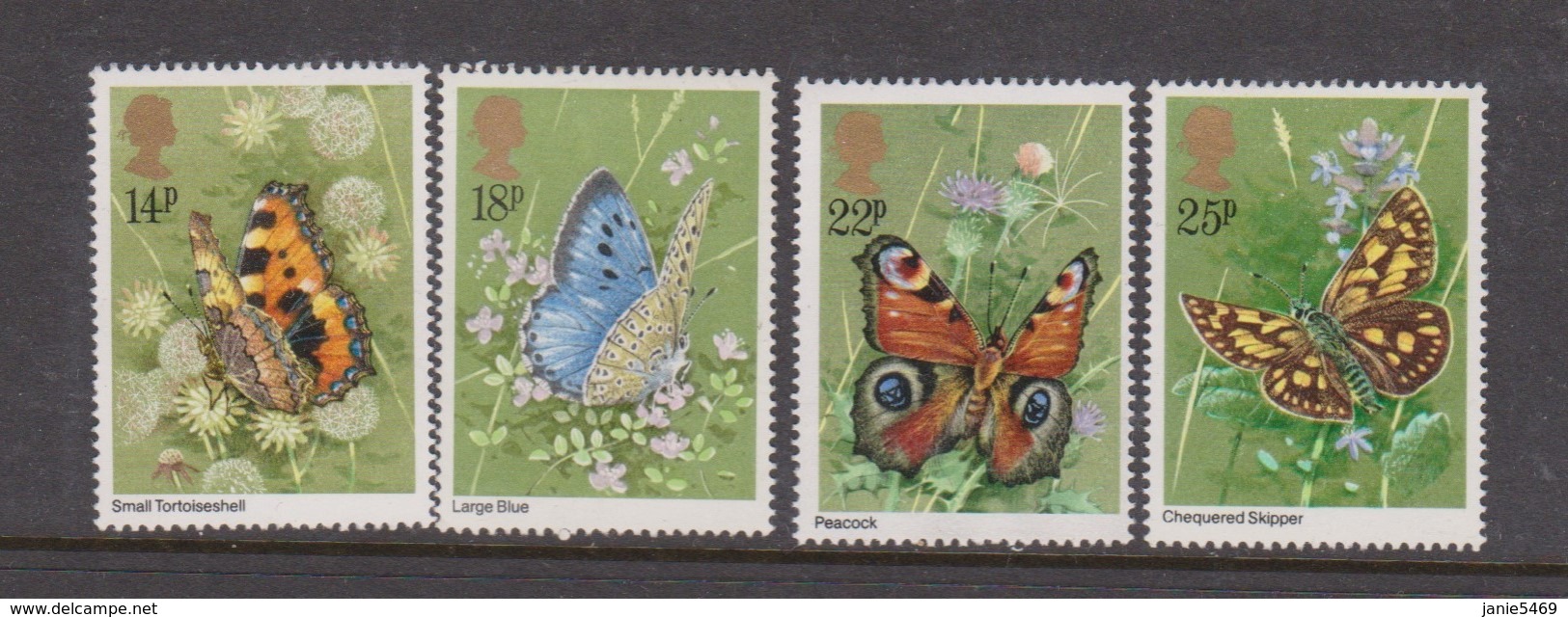 Great Britain 1985 Butterflies Mint Never Hinged - Unused Stamps