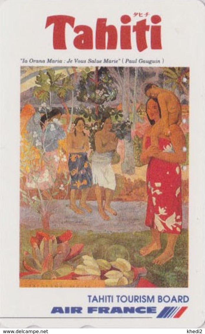 RARE TC Japon / 110-011 - AIR FRANCE TAHITI / PF POLYNESIE - PEINTURE - GAUGUIN - French Polynesia Japan Painting Pc 42 - Peinture