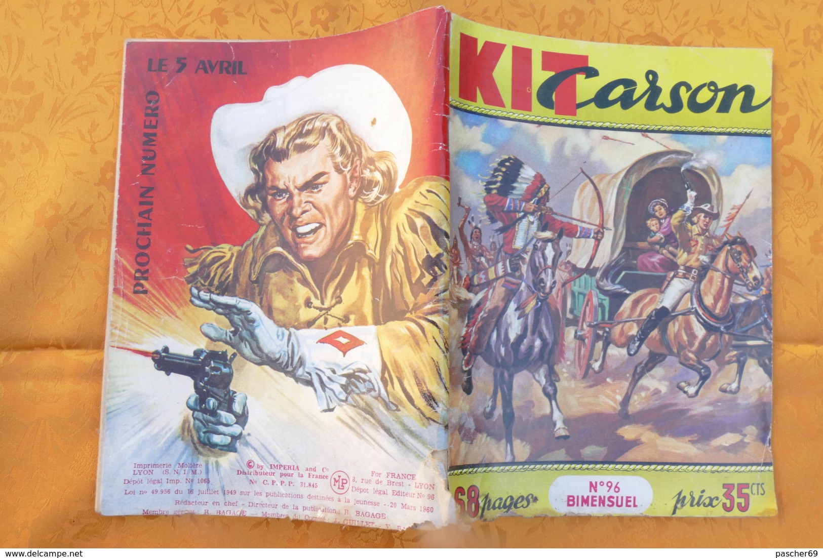 KIT CARSON (Bimensuel N°96) Annér 1960 **** BHR 015X - Otras Revistas