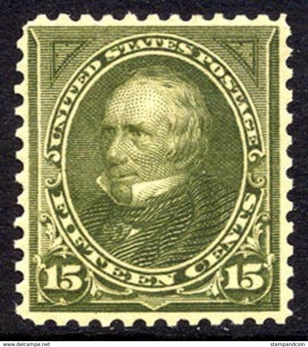 US #284 VF Mint Hinged 15c Clay Of 1898 - Unused Stamps