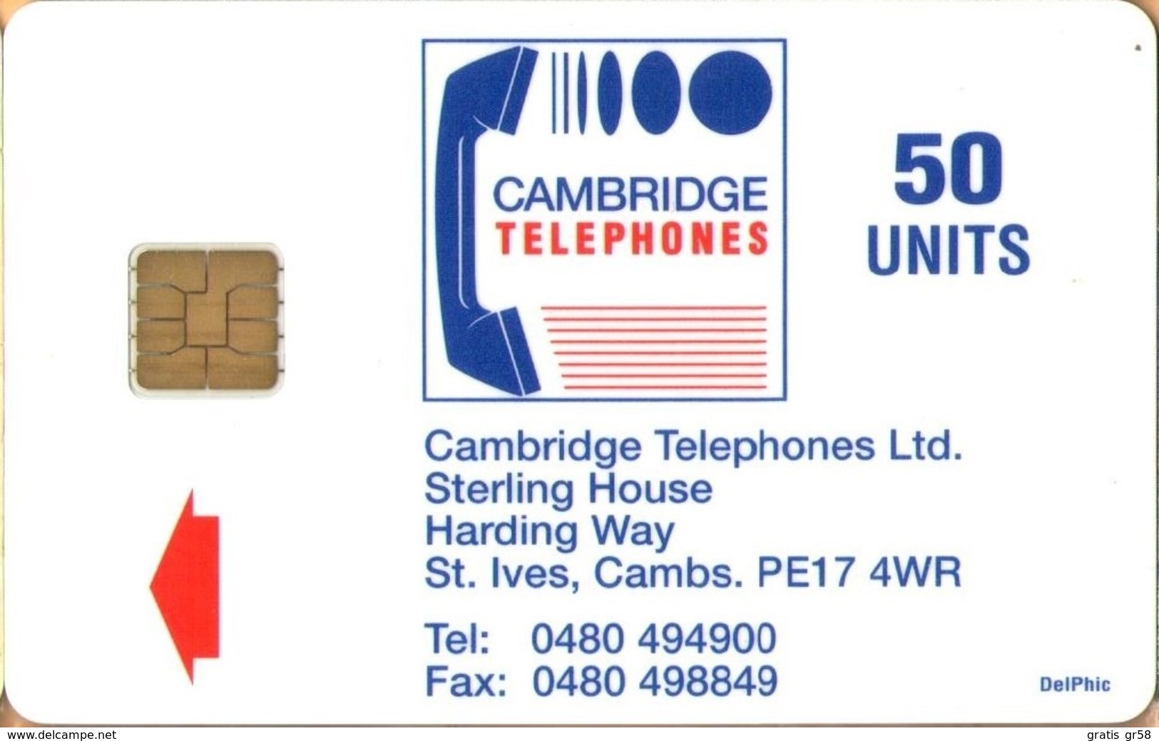 United Kingdom - CAM014, Cambridge Telephones, Commemorative Issue (0480 Tel.prefix), 50U, 1,000ex, 9/93, VF Used - [ 8] Firmeneigene Ausgaben