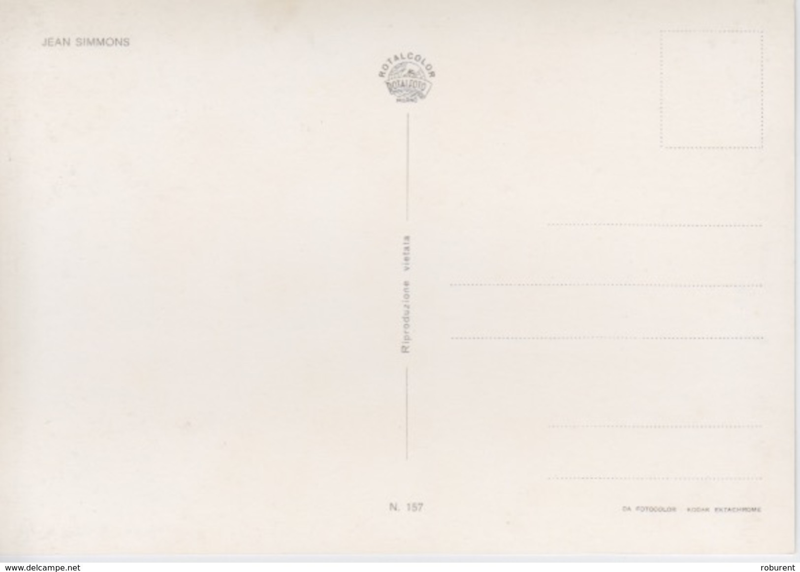 ATTRICE CINEMATOGRAFICA BRITANNICA - "JEAN SIMMONS" - Artisti