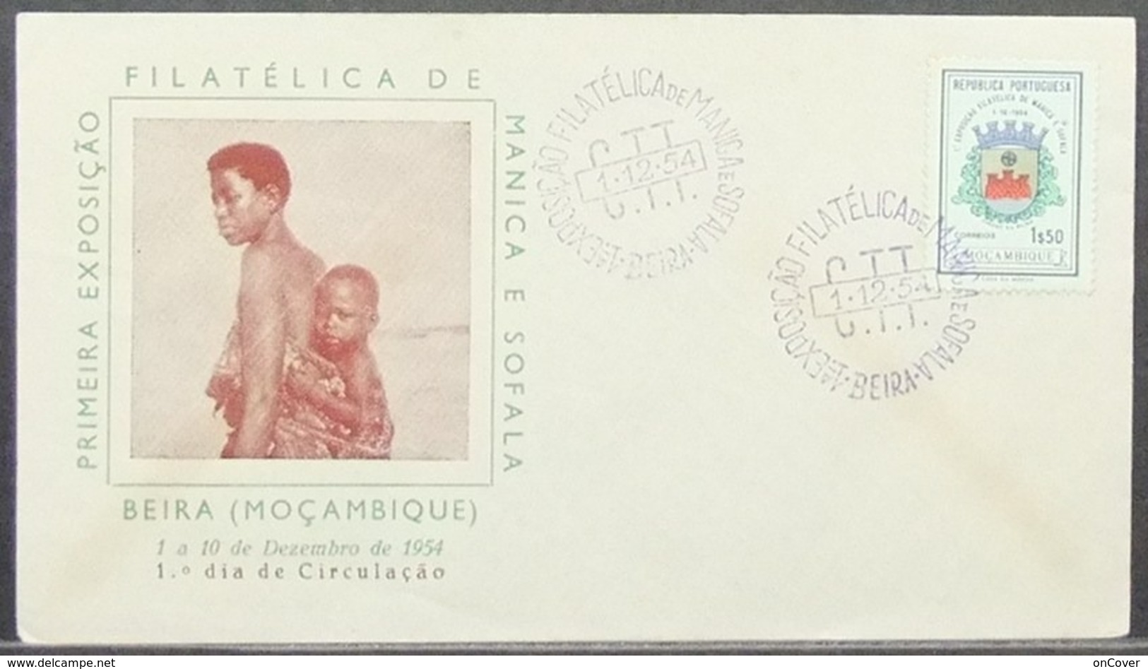 Mozambique - FDC 1954 Armorial Beira - Mozambique