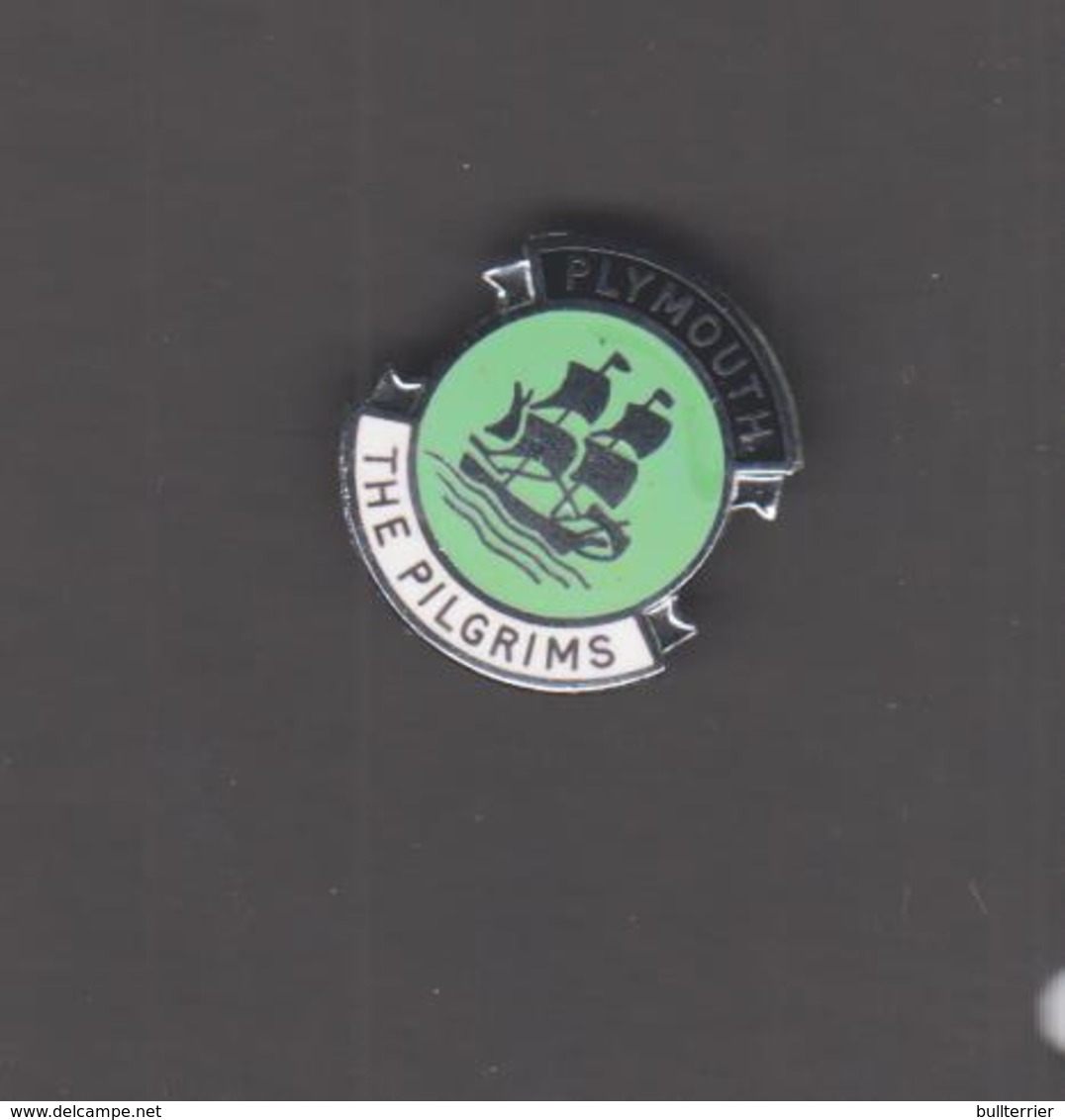 PLYMOUTH ARGYLE - THE PILGRIMS    METAL  BADGE ,FINE CONDITION, OVER 50 YEARS OLD - Football