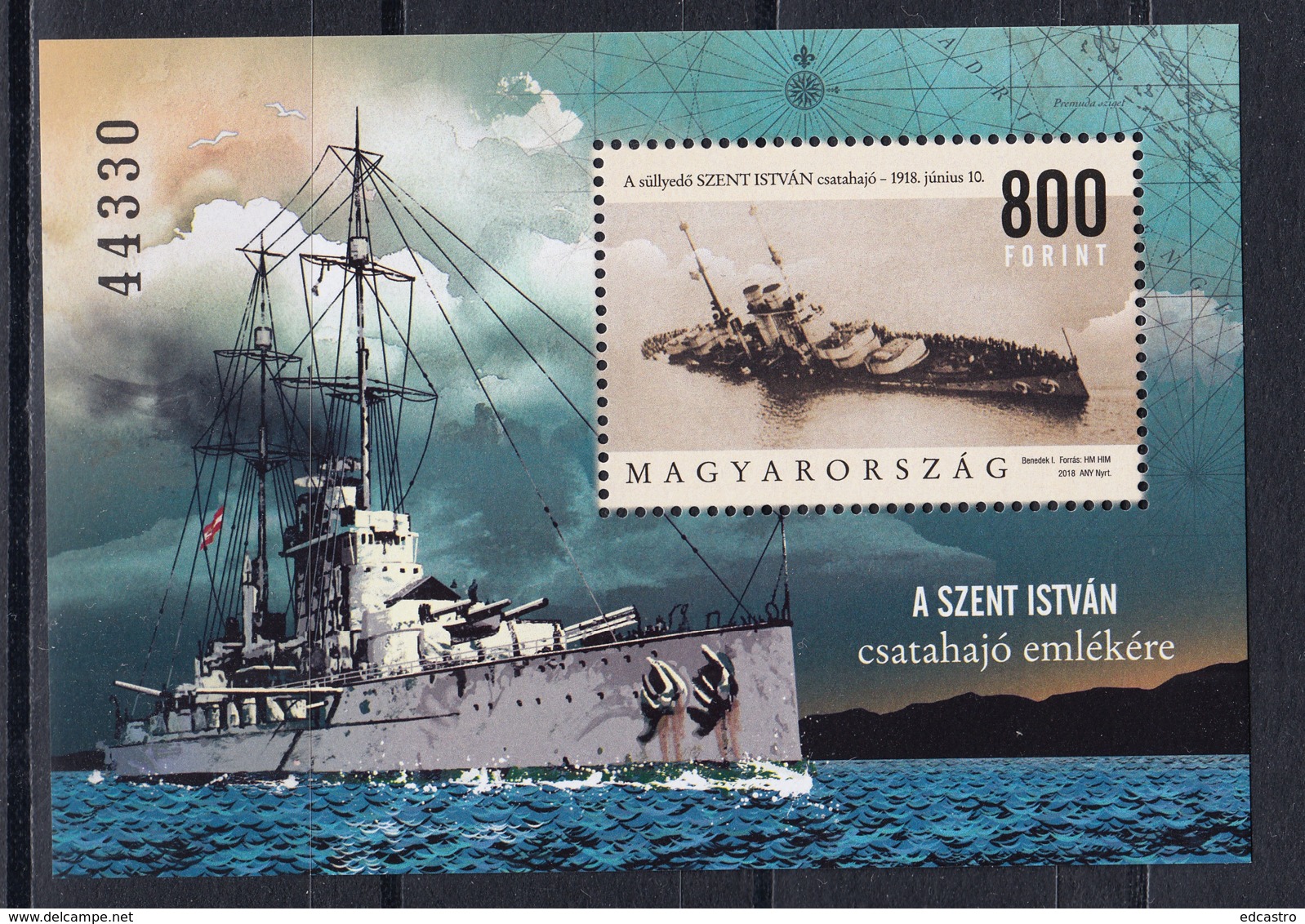 27.- HUNGARY 2018 In Memory Of The Battleship Saint Stephen - Militaria