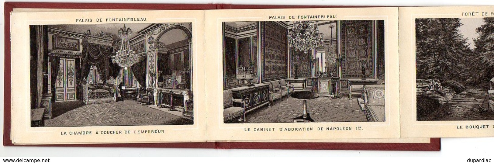77 - Seine Et Marne / Carnet Dépliant De 14 Photos De FONTAINEBLEAU (daté De 1896). - Autres & Non Classés