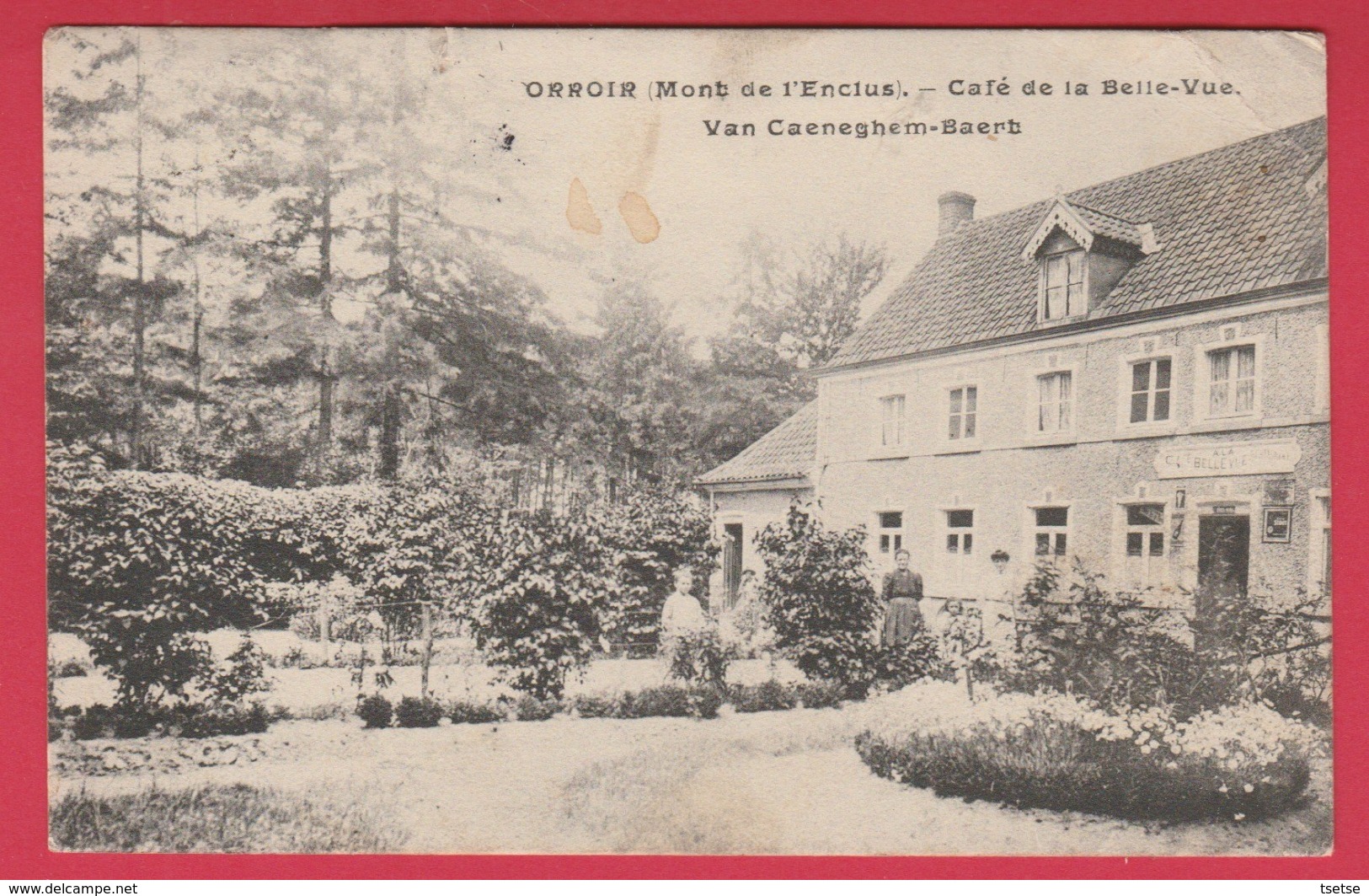 Orroir - Café De La Belle-Vue -  Propr : Van Caeneghem-Baerth  -1906 ( Voir Verso ) - Mont-de-l'Enclus