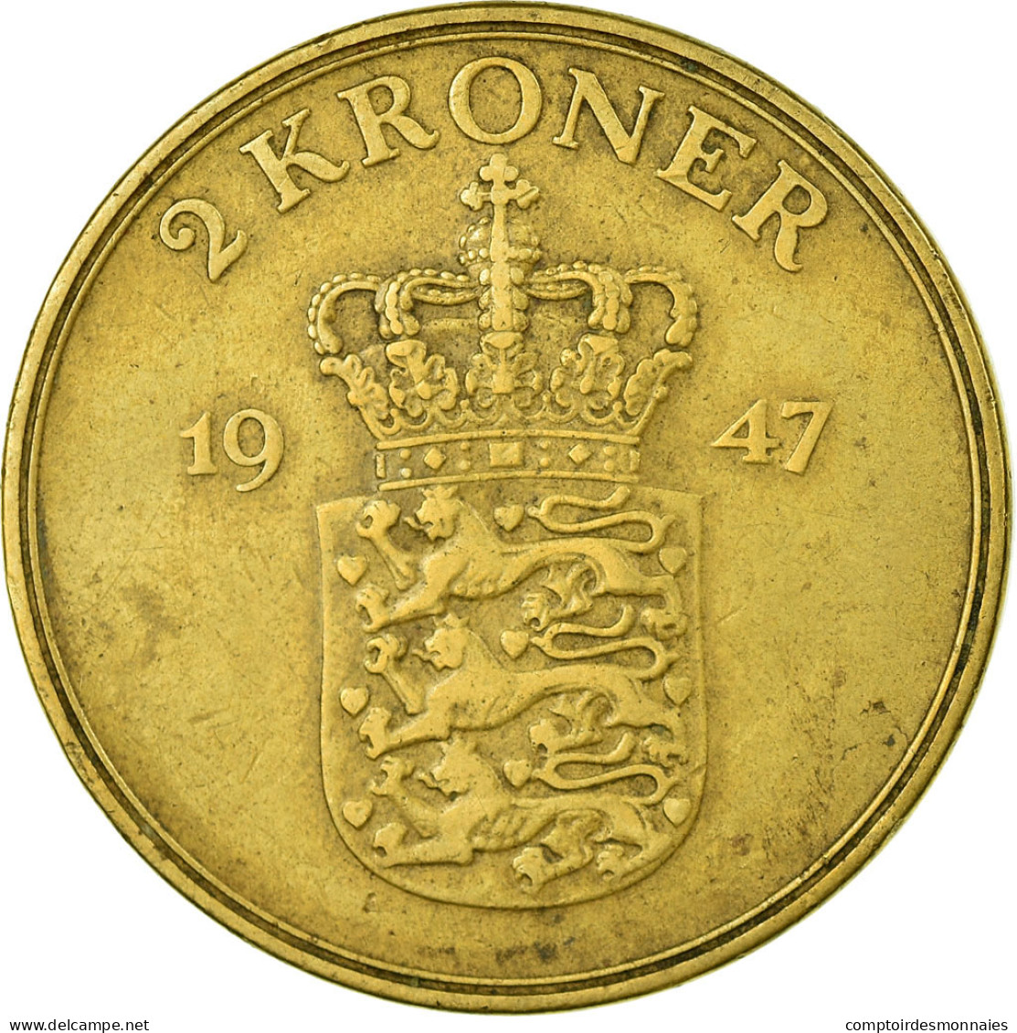 Monnaie, Danemark, Frederik IX, 2 Kroner, 1947, Copenhagen, TTB - Danemark