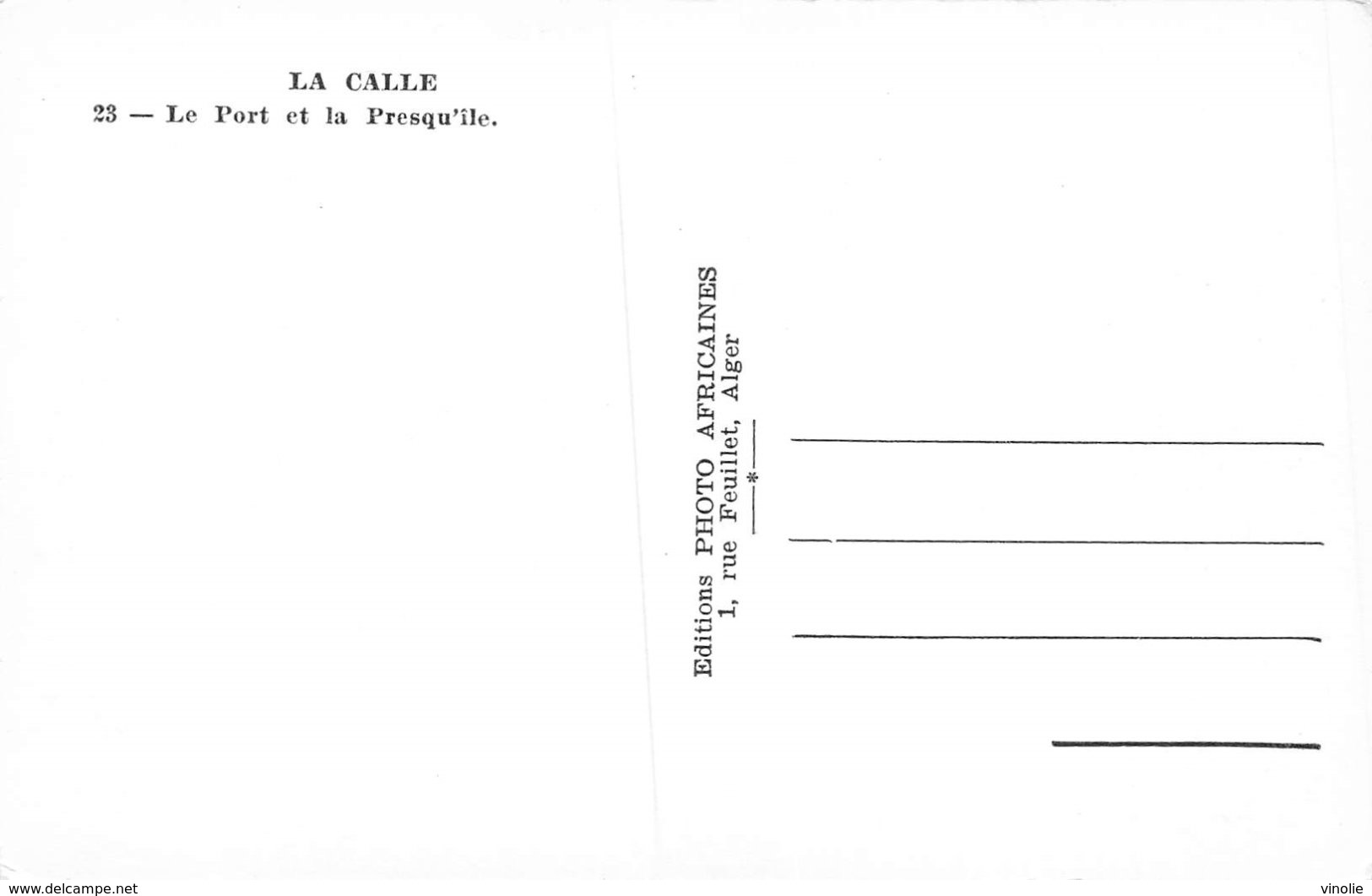 A-19-3871 : LA CALLE. - Altri & Non Classificati