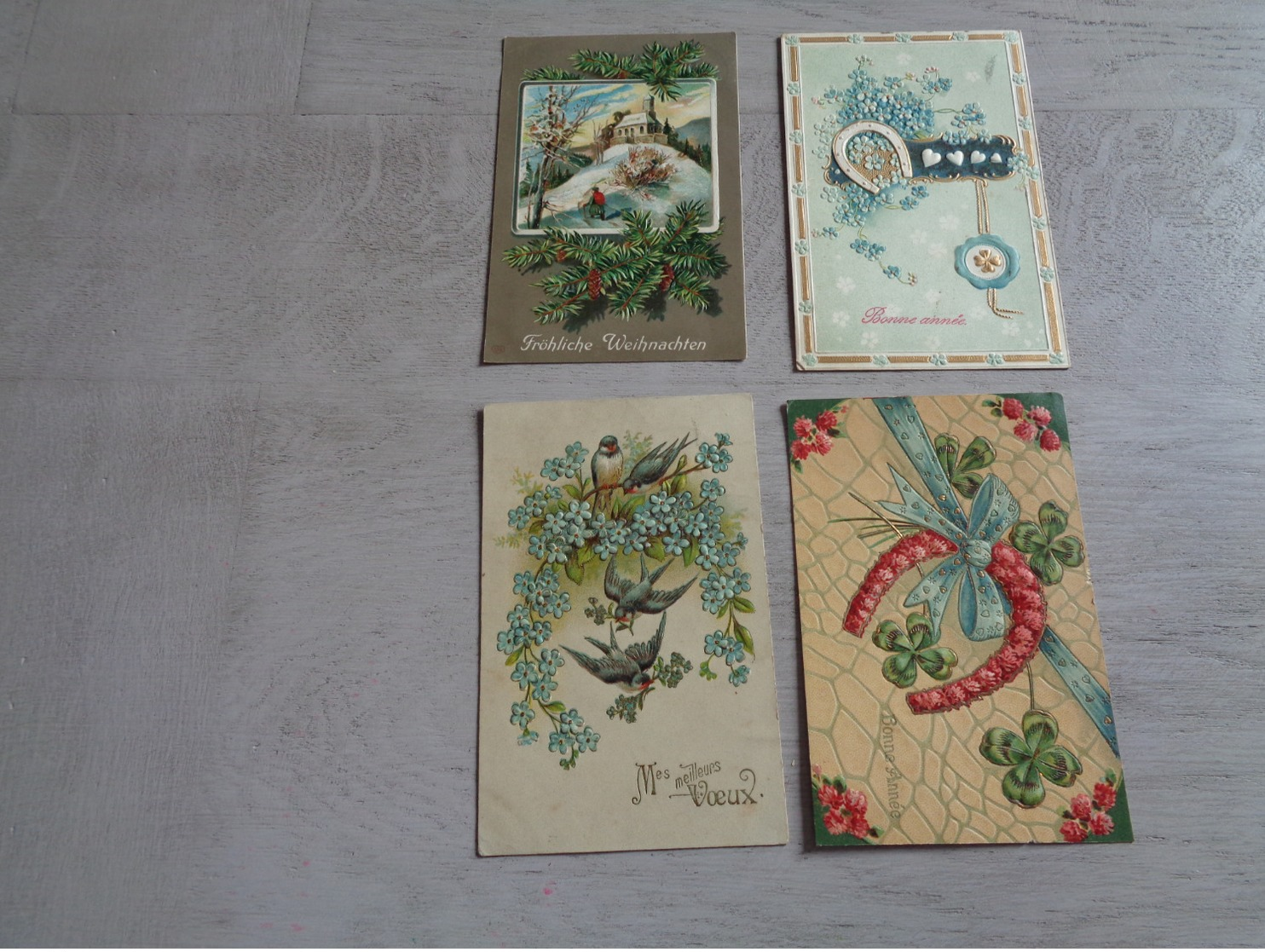 Beau Lot De 60 Cartes Postales De Fantaisie Gaufrées  Gaufrée       Mooi Lot Van 60 Postkaarten Van Fantasie Reliëf - 5 - 99 Postkaarten