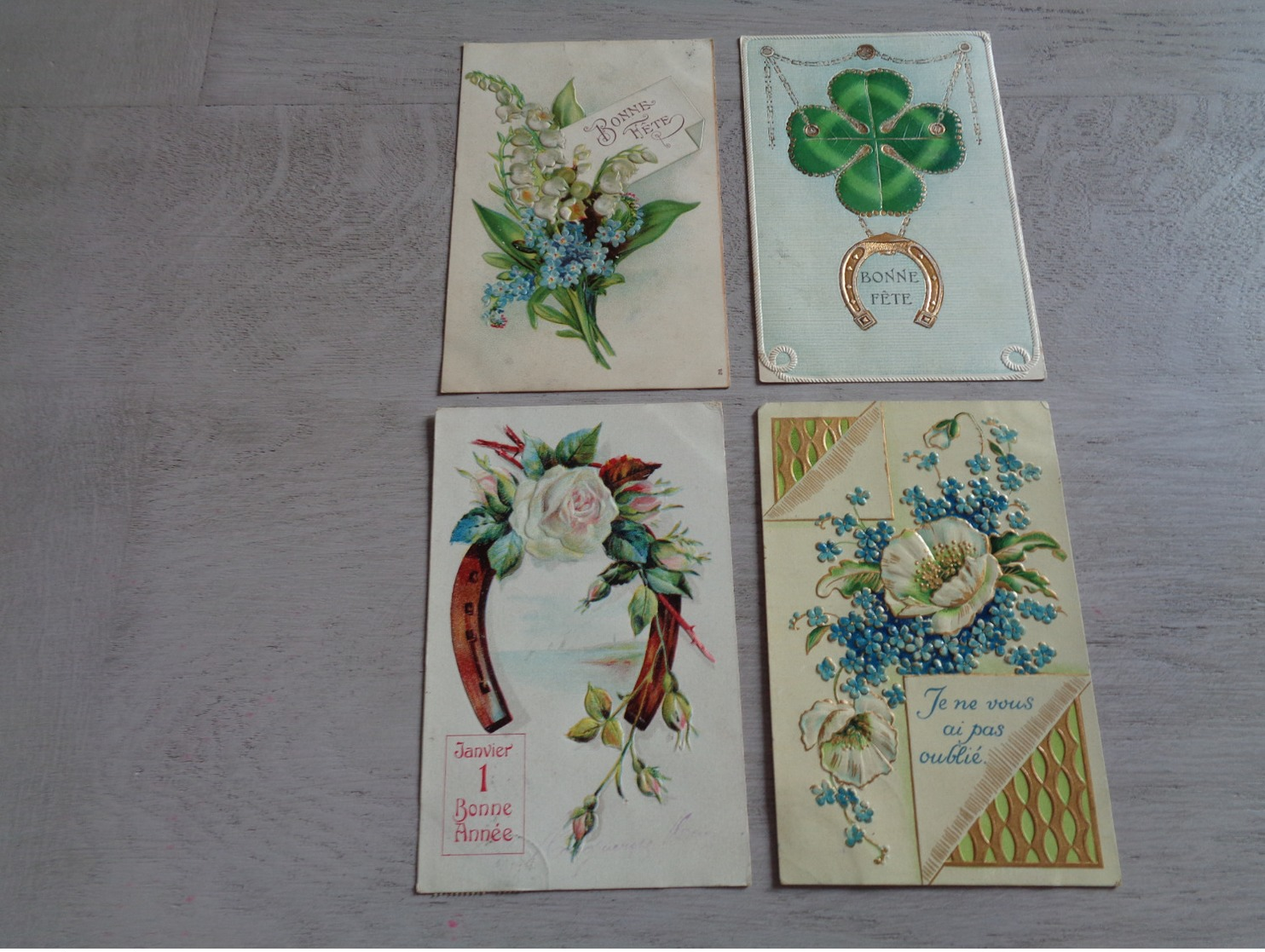 Beau Lot De 60 Cartes Postales De Fantaisie Gaufrées  Gaufrée       Mooi Lot Van 60 Postkaarten Van Fantasie Reliëf - 5 - 99 Cartes