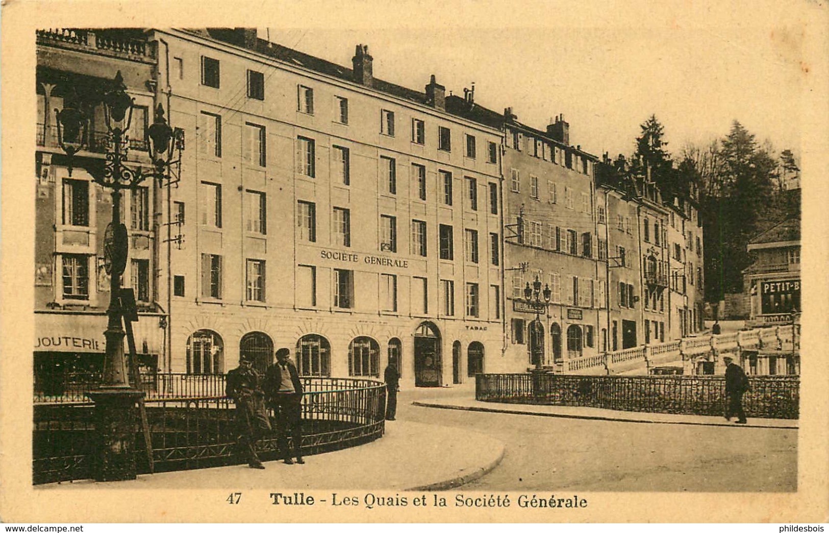 CORREZE   TULLE Les Quais Et La Société Générale - Tulle