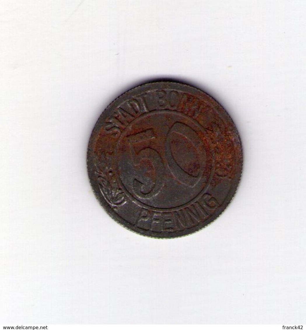 Stadt Bonn. 50 Pfennig. 1920 - Noodgeld