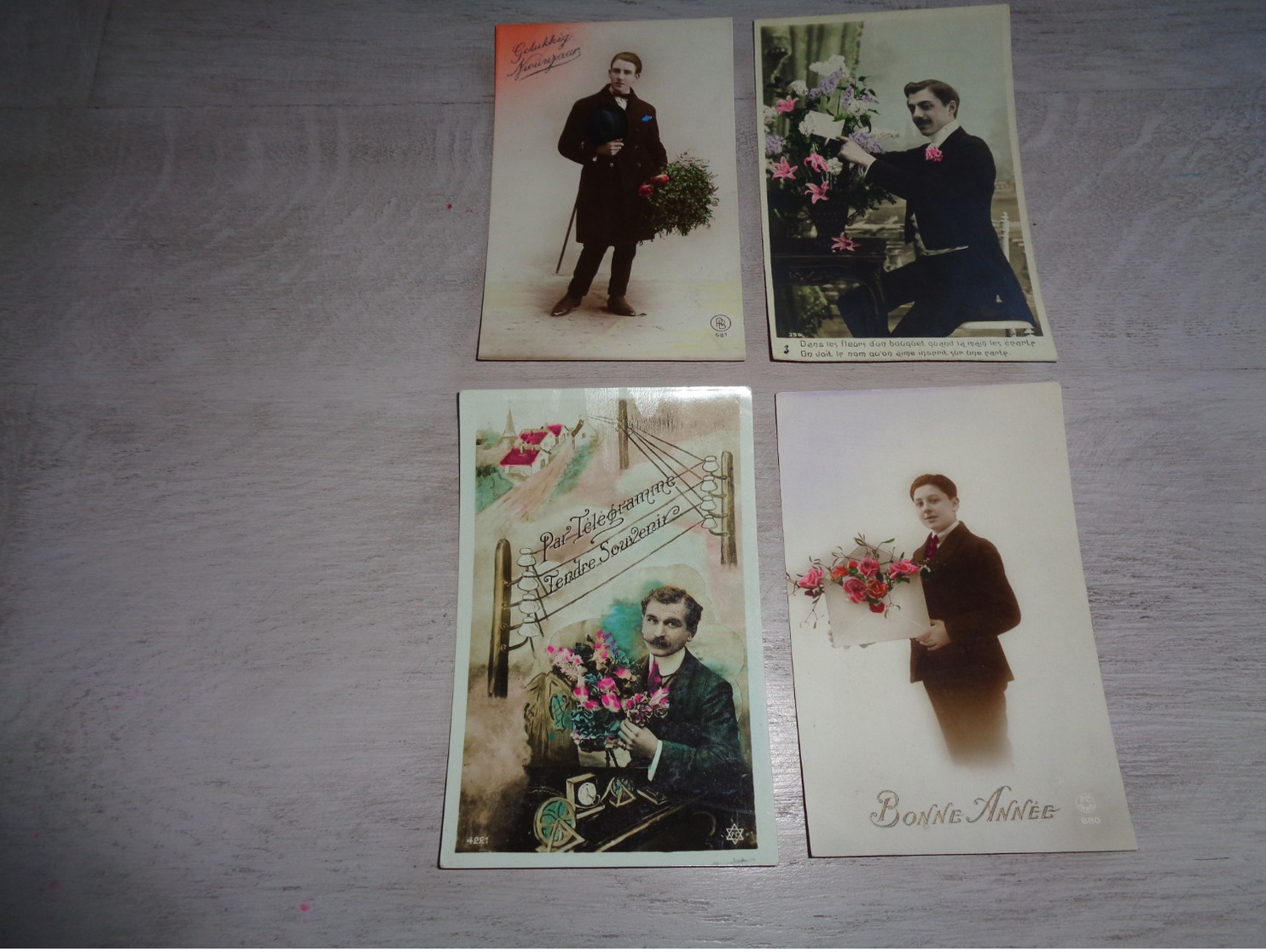 Beau Lot De 60 Cartes Postales De Fantaisie  Hommes  Homme   Mooi Lot 60 Postkaarten Van Fantasie Mannen Man -  60 Scans - 5 - 99 Postkaarten