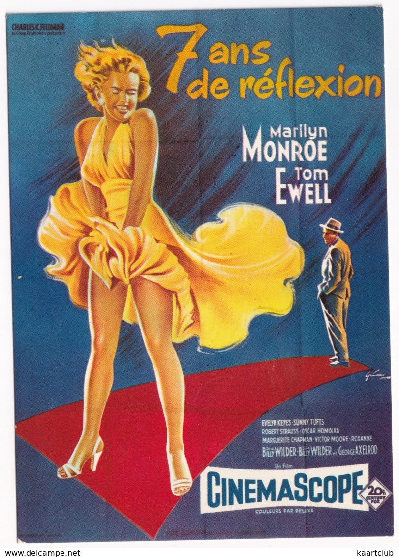 E 7 - 'SEPT ANS DE REFLEXION' - B. Wilder, Marilyn Monroe - Affiches Sur Carte