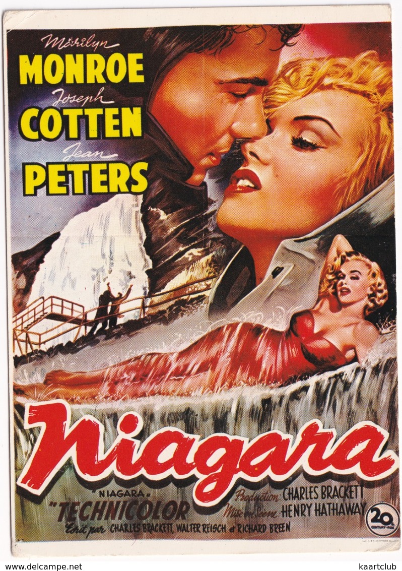 E 55 - 'NIAGARA' De Henry Hathaway Avec Marilyn Monroe, Joseph Cotten - Posters Op Kaarten