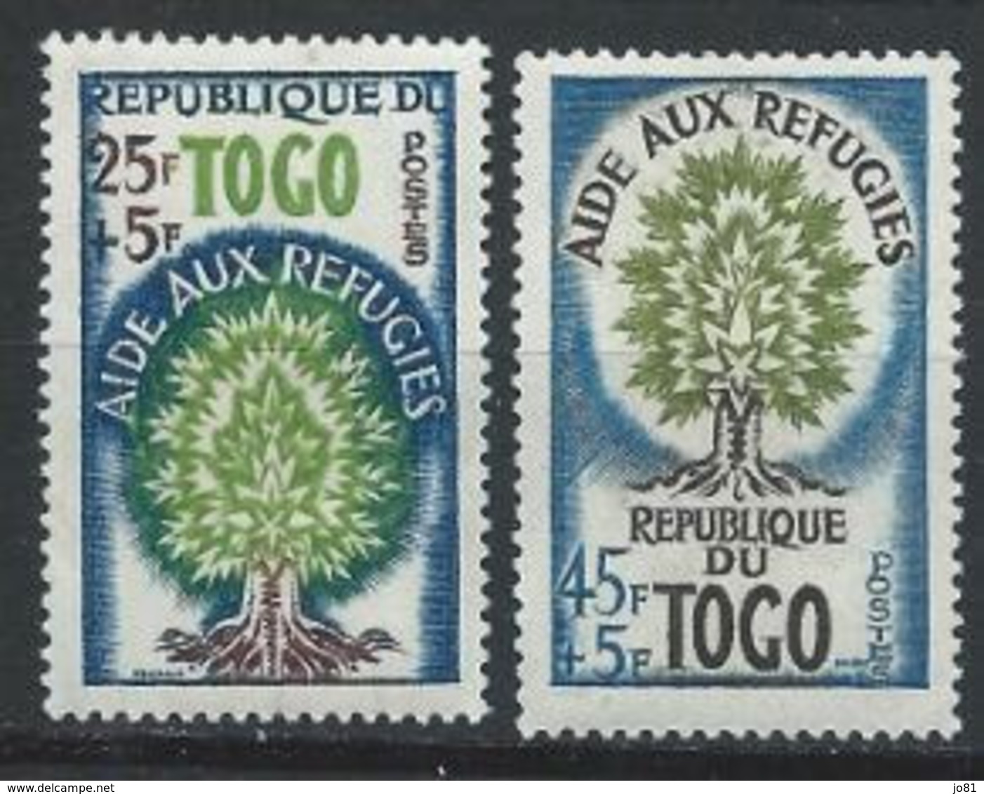 Togo YT 307-308 XX / MNH Réfugié - Togo (1960-...)