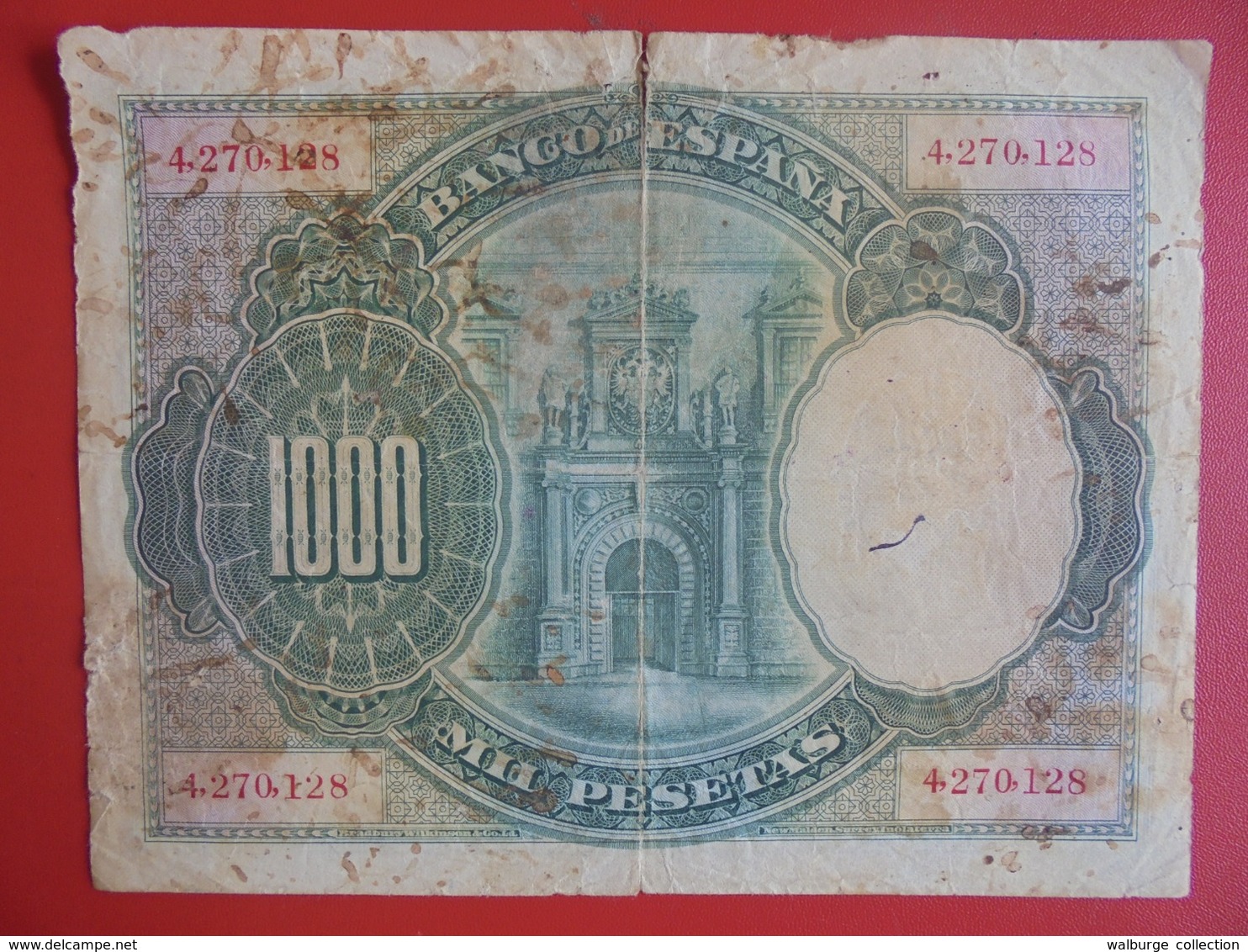 ESPAGNE 1000 PESETAS 1925 CIRCULER (B.7) - 1000 Peseten