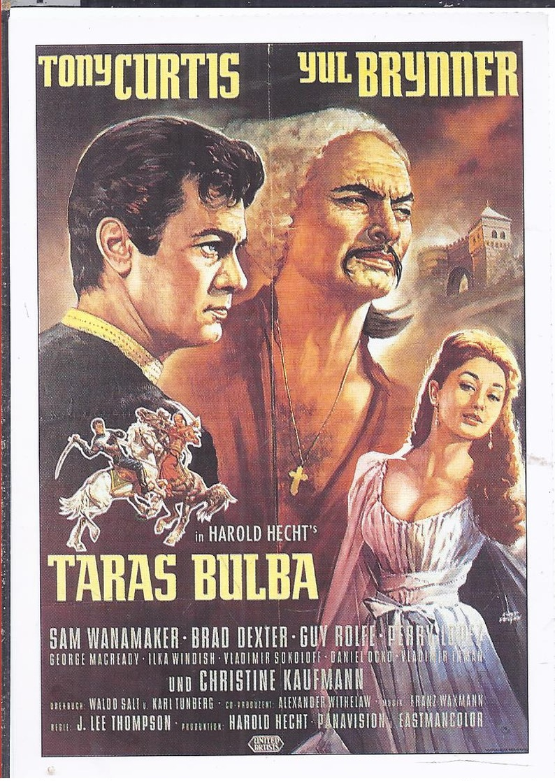 AK-div.26- 226  -   Film Werbung  -Taras Bulba - Posters On Cards