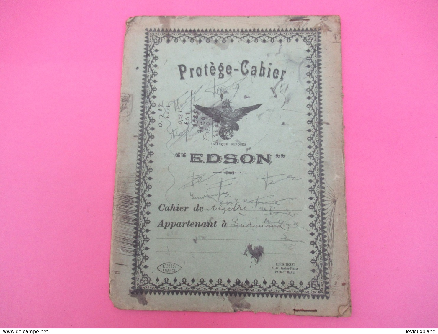 Protège   Cahier/Autres/EDSON Marque Déposée/ Unis France / PARC- SAINT MAUR/Lenormand/Neuilly/Vers 1920-1930     CAH205 - Other & Unclassified