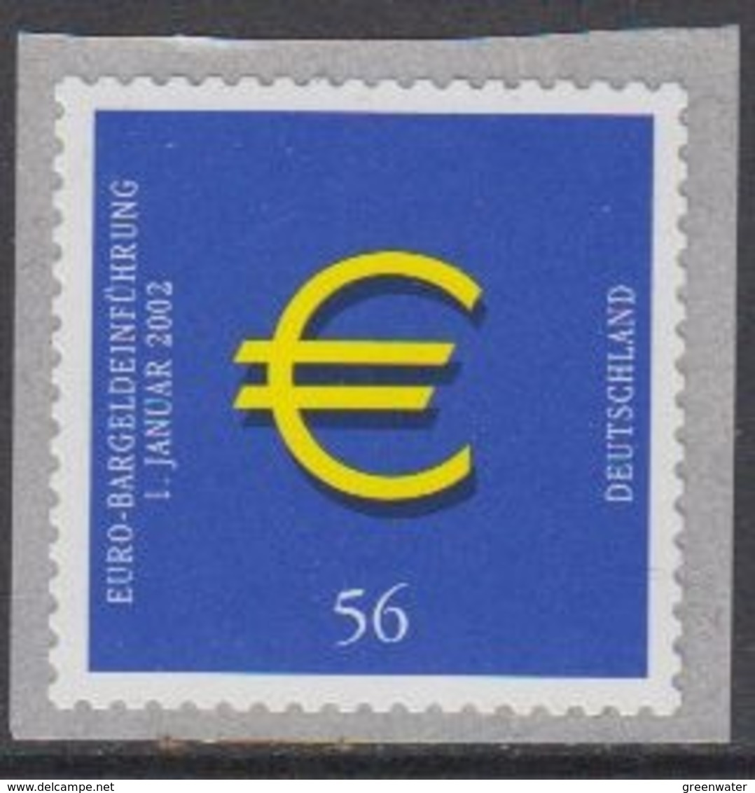 Germany 2002 Introduction Euro 1v Self Adhesive ** Mnh (44608C) - Europese Gedachte