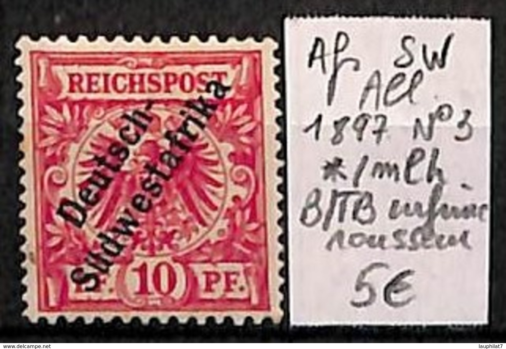 [814756]B/TB//*/Mh-Allemagne 1897 - N° 3, Infime Rousseur - Sud-Ouest Africain Allemand