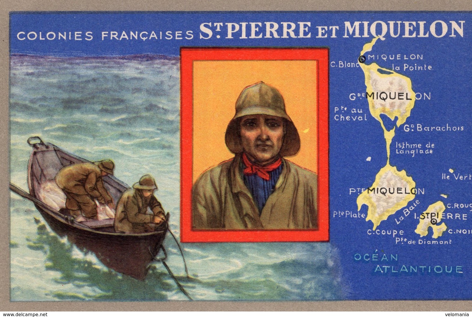 3714 Cpa Publicité Produits Chimiques Lion Noir - Les Colonies Françaises:  Saint Pierre Et Miquelon - Publicité