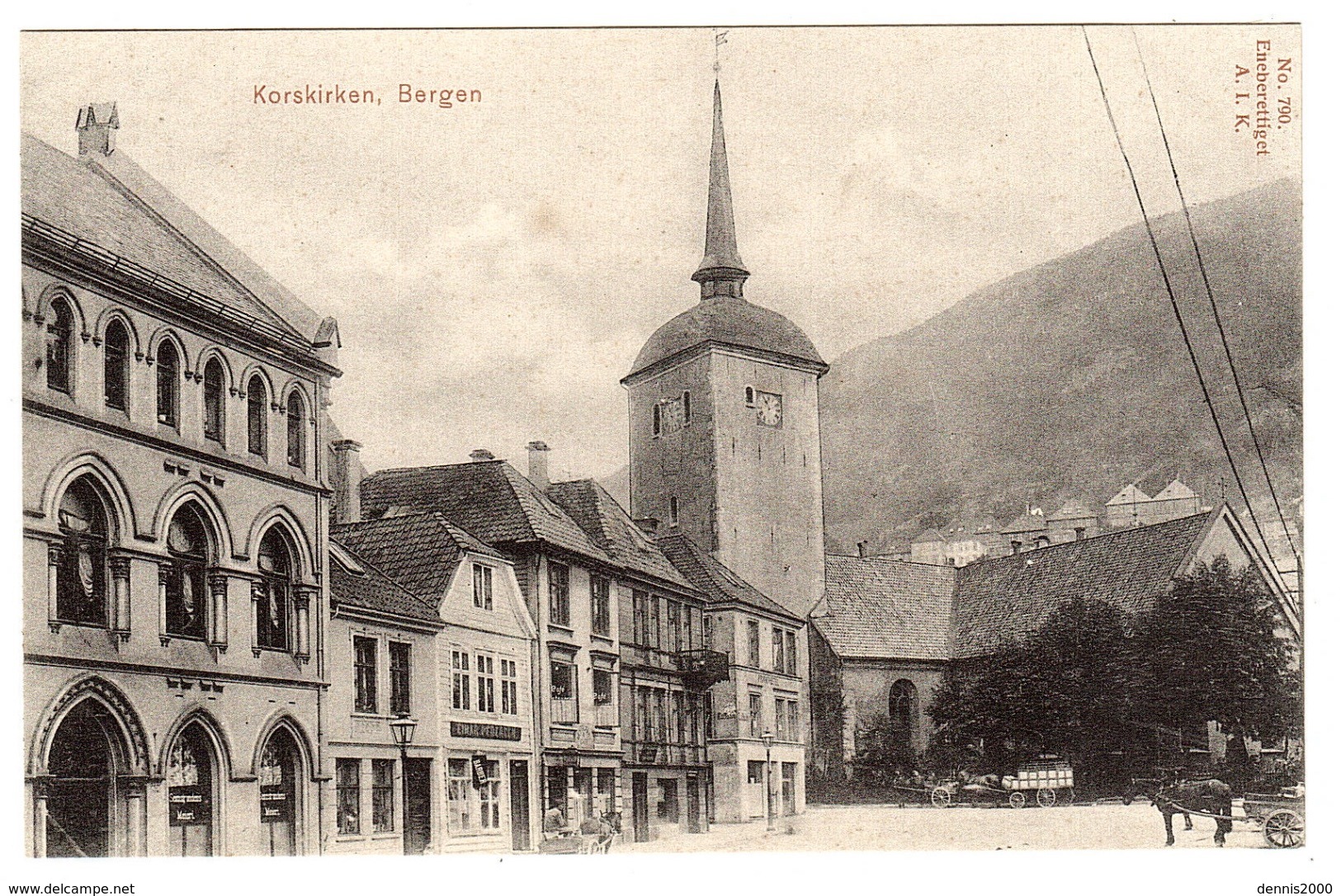 BERGEN - Korskirken, Bergen - Ed. A. I. K., N° 790 - Norvegia