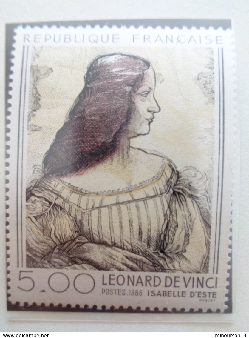 FRANCE 1986 CERES N° 2436 ** - ISABELLE D'ESTE - LEONARD DE VINCI - Unused Stamps