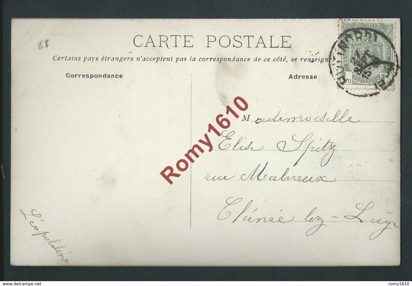 Huy - Bords De La Meuse. Carte En Couleur - Huy