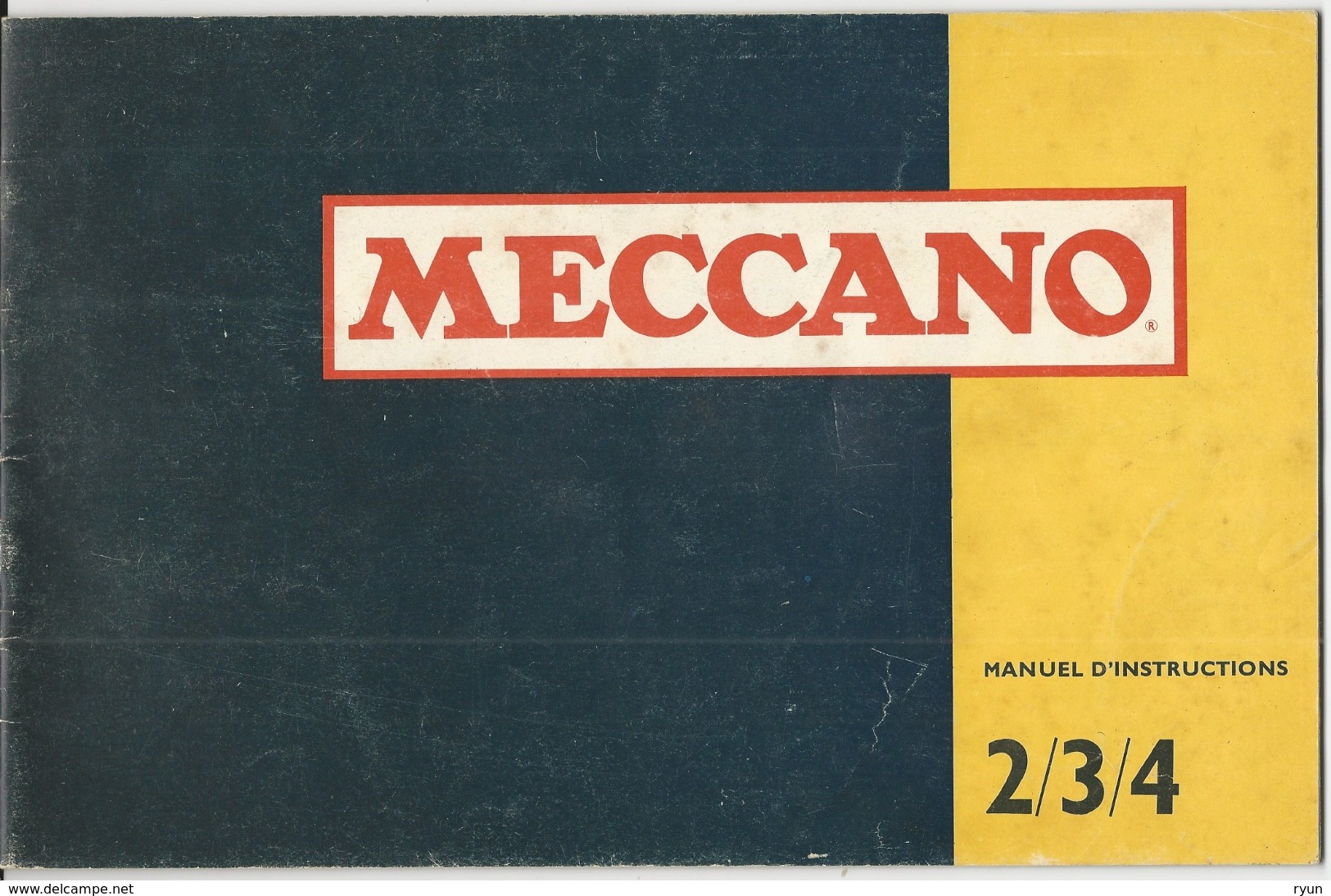 Meccano Manuel D'instructions 2/3/4 - Meccano