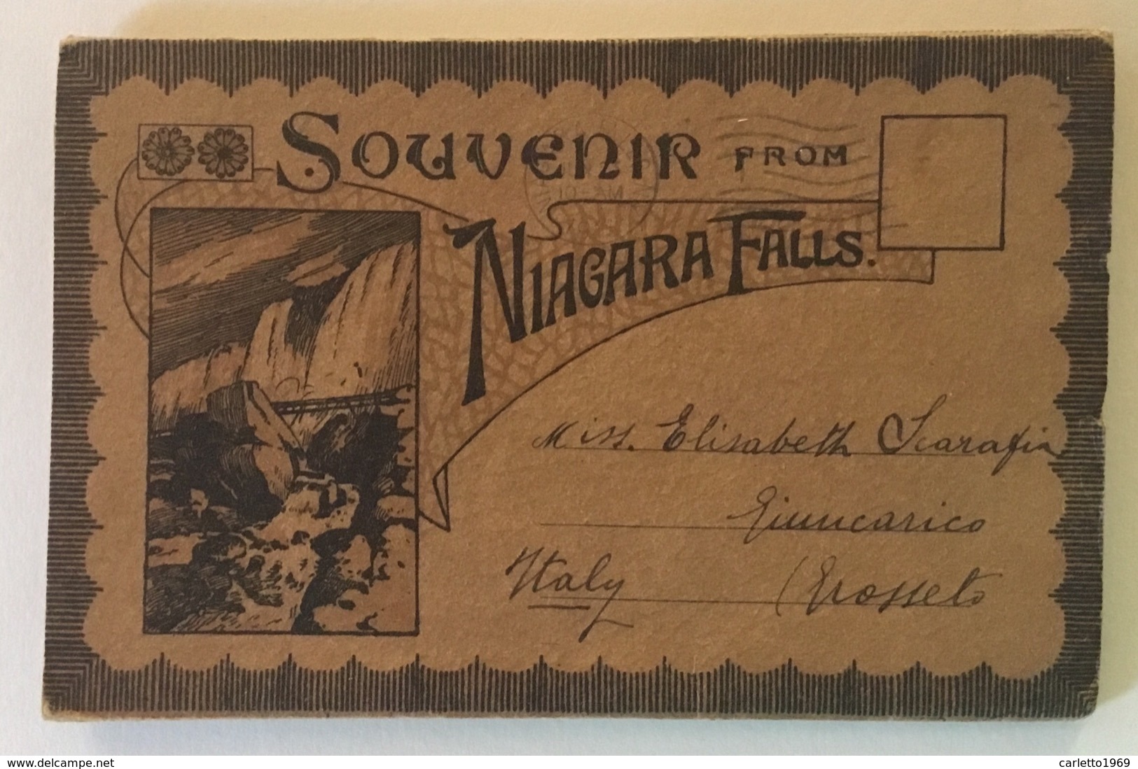 SOUVENIR FROM NIAGARA FALLS 22 POSTCARD 1913 - Niagarafälle