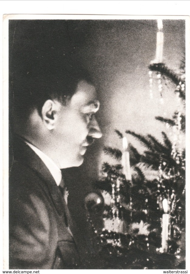 Propaganda Karte, DEUTSCHE WEIHNACHT, Adolf Hitler Vor Dem Christbaum - Weltkrieg 1939-45