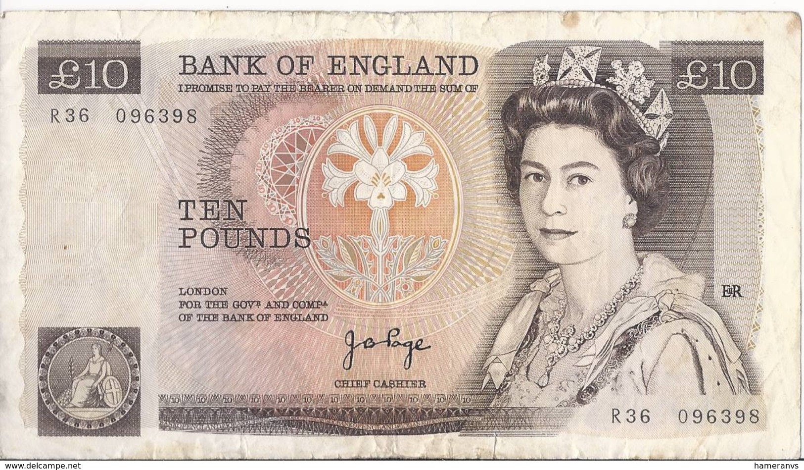 Regno Unito/United Kingdon/England - 10 Pounds 1978/82 - P.379a - 10 Pounds