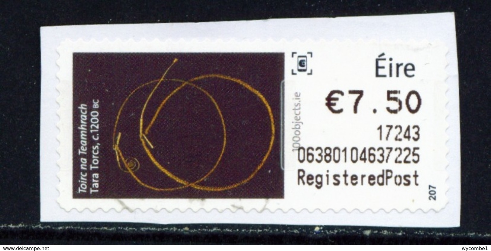 IRELAND  -  2017 Tara Torcs SOAR (Stamp On A Roll)  CDS  Used On Piece As Scan - Oblitérés