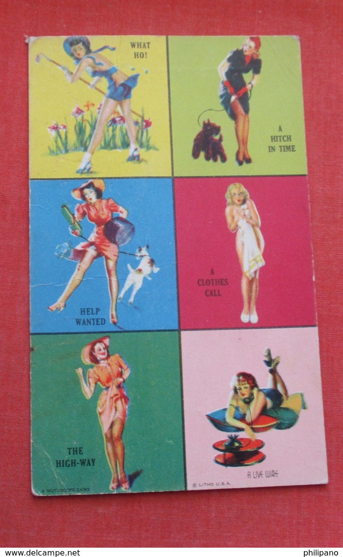 Arcade Card Blank Back  Risque   Crease   Ref   3596 - Pin-Ups