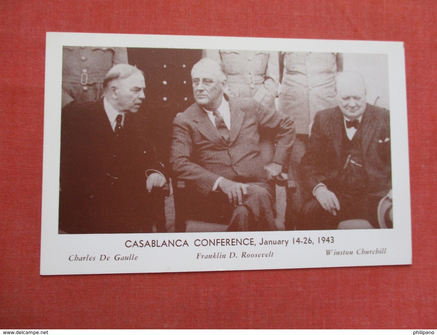 Casablanca Conference Jan 14-26  1943     Ref   3596 - Geschichte