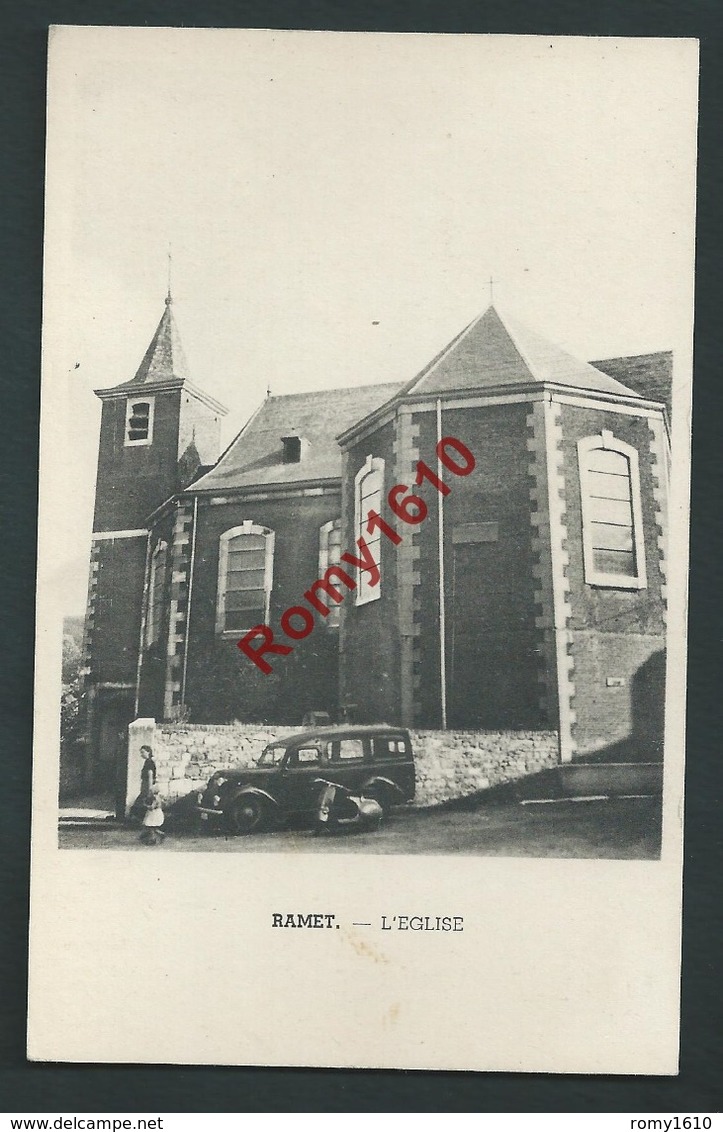 Ramet - (Flemalle)  L'Eglise, Voiture, Scooter,... Multiphoto. - Flémalle