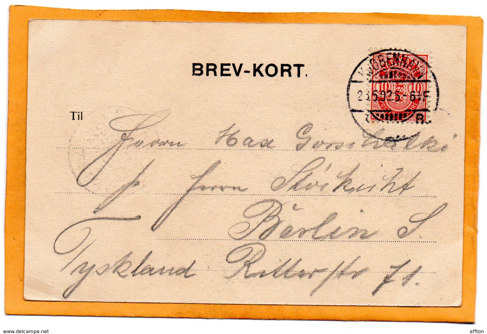 Hilsen Fra Copenhagen Denmark 1902 Postcard - Dänemark