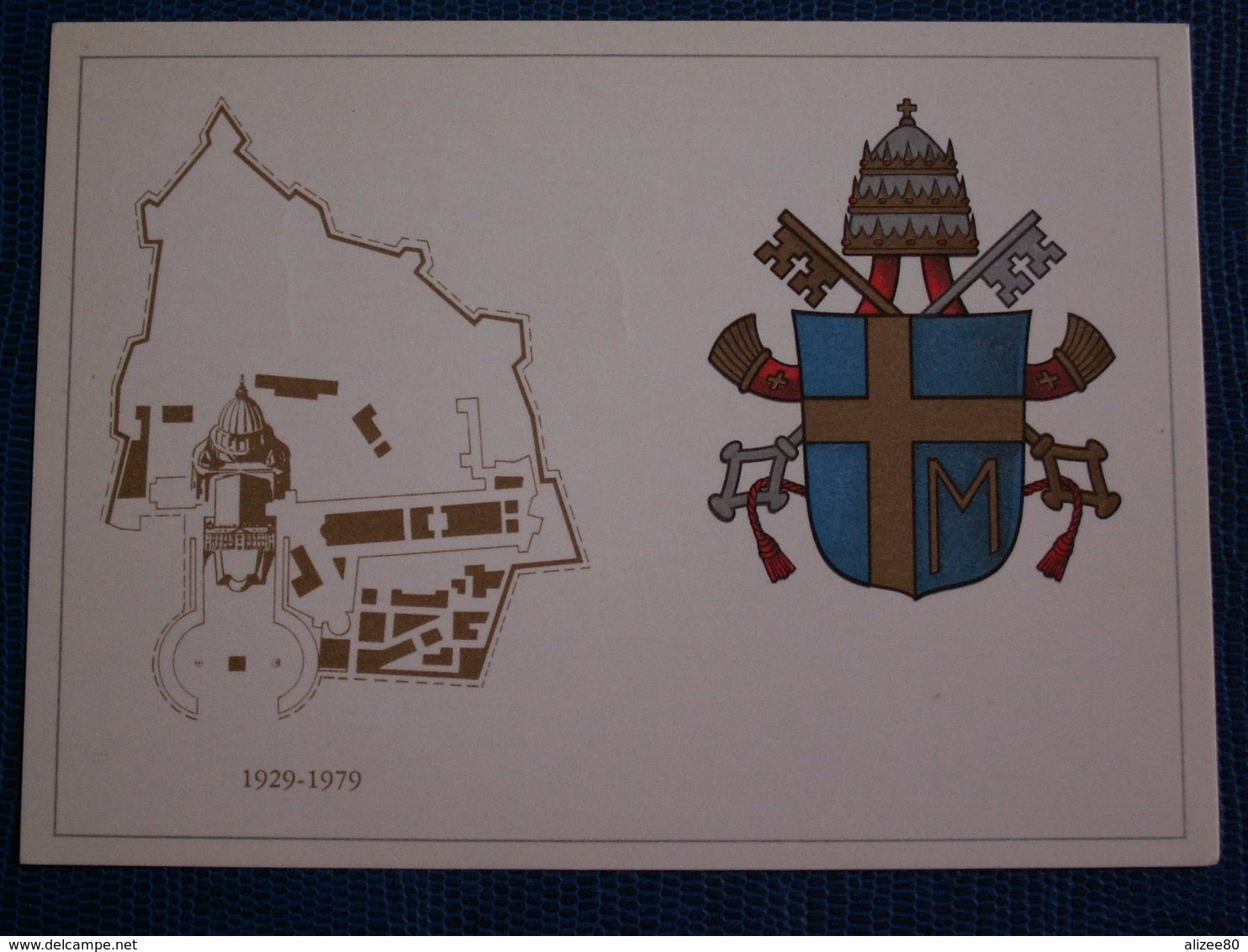 6 CARTES  DIFFERENTES  /  PIE XI-- PIE  XII -- PAUL VI -- PAUL  I -- PAUL  II  Avec  Blasons - Vatican