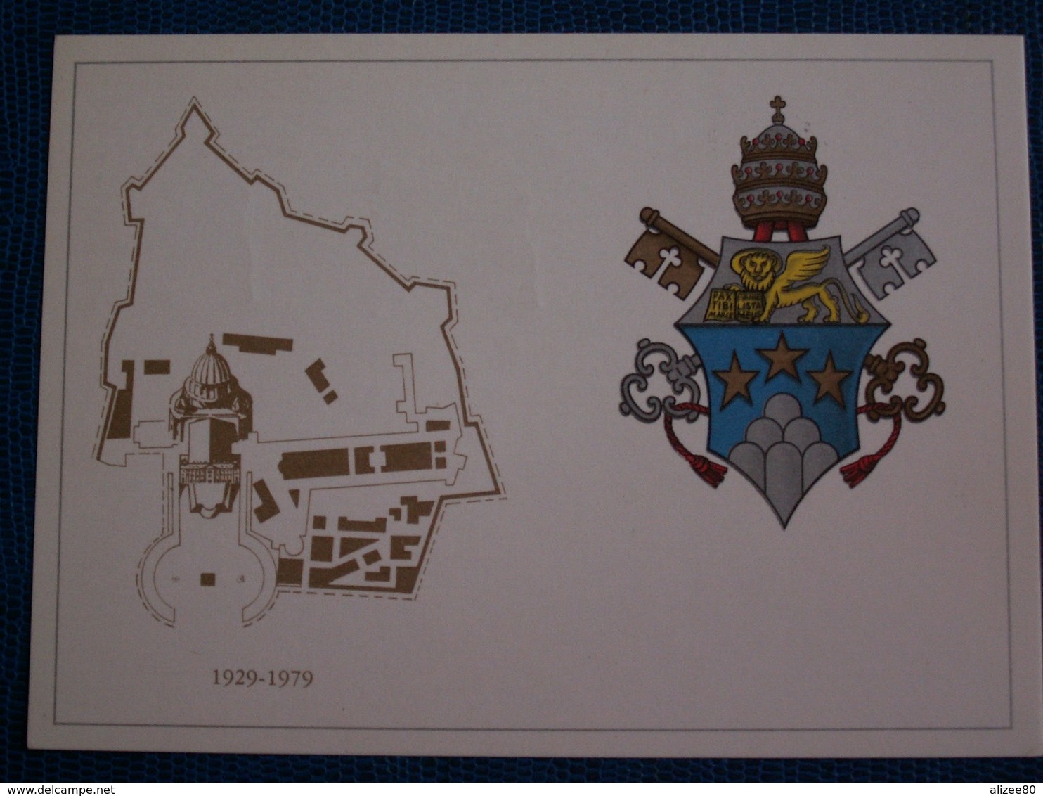 6 CARTES  DIFFERENTES  /  PIE XI-- PIE  XII -- PAUL VI -- PAUL  I -- PAUL  II  Avec  Blasons - Vatican