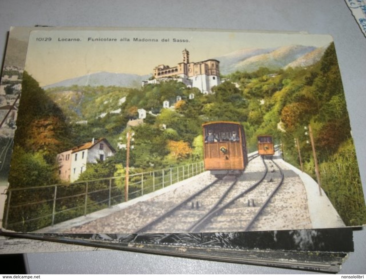 CARTOLINA LOCARNO FUNICOLARE ALLA MADONNA DEL SASSO - Funicular Railway