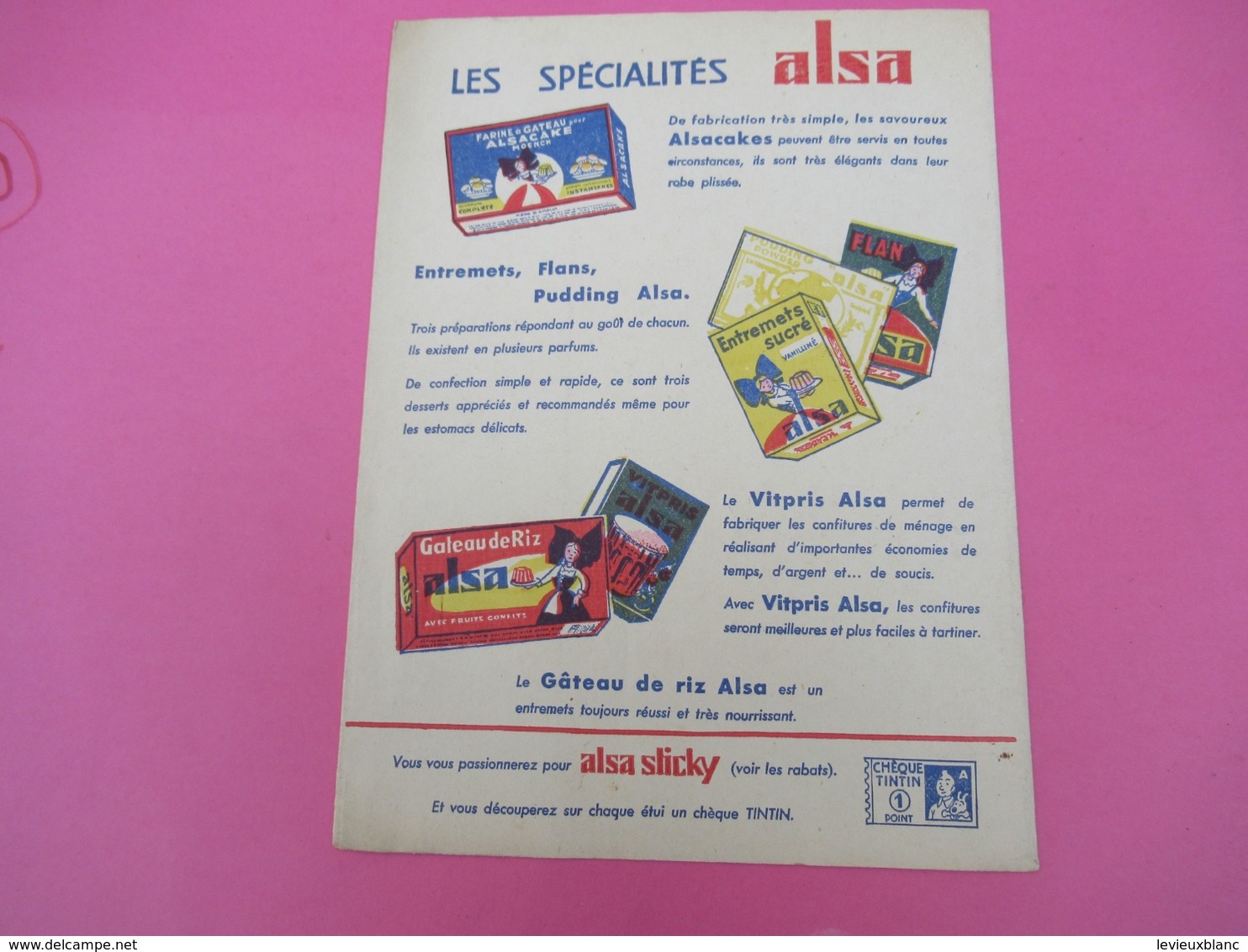 Protège-Cahier/Sucrerie Gateaux/ ALSA/ Levure Chimique/ Les Sachets Roses Qui Font Les Cordons Bleus/Vers 1950  CAH216 - Süssigkeiten & Kuchen