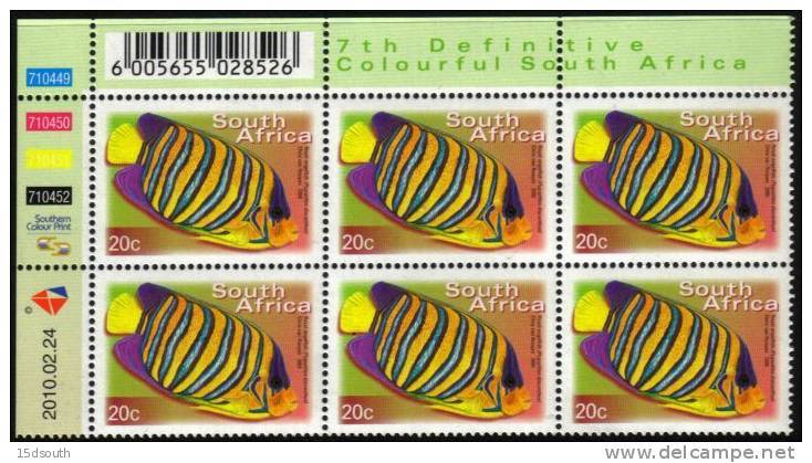 South Africa - 2010 7th Definitive Fauna And Flora 20c Control Block (**) (2010.02.24) - Blocks & Sheetlets