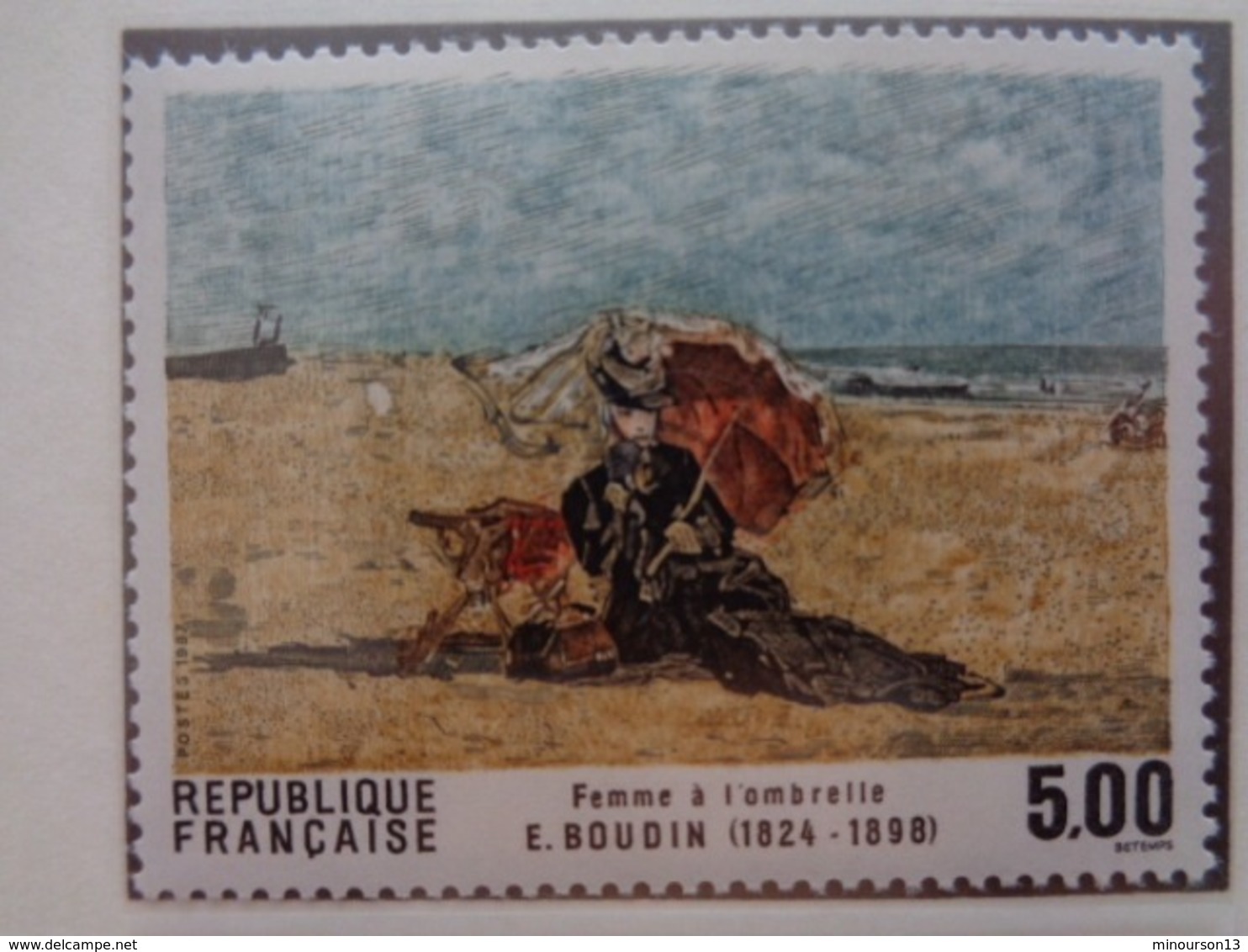 FRANCE 1987 CERES  N° 2460 ** - FEMME A L'OMBRELLE - E. BOUDIN - Neufs