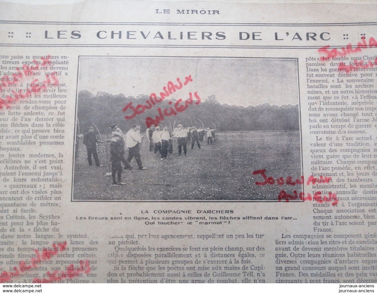 1913 TIR À L'ARC - LES CHEVALIERS DE L'ARC - 1900 - 1949