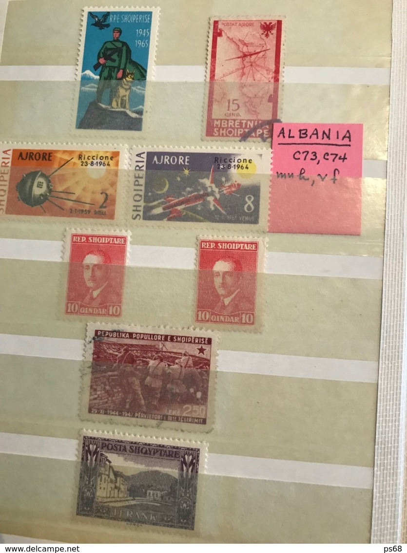 Collection De 120 Timbres D’Albanie Albania Cote 700 Eur - Collections (without Album)